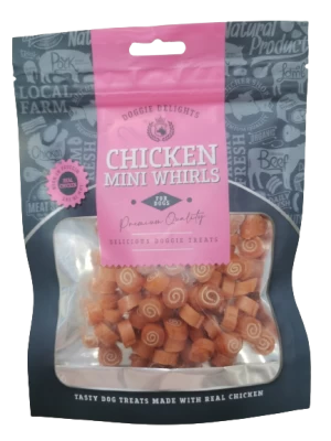 Dog treats made with real chicken