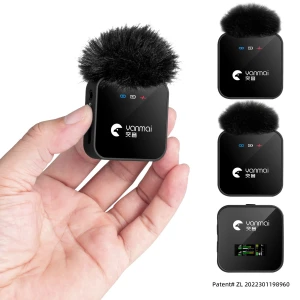 2.4GHz Professional Camera Interview Live Recording Mobile Phones Lapel Microphone Wireless