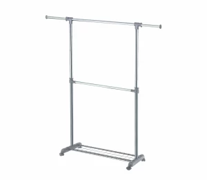 VOKA MARSEILLE EXTRA SPACE ROLLING GARMENT RACK/ CLOTHES HANGING RACK(VK-CD23005-4COLORS)
