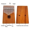 10-tone Portable Wooden Musical Instrument Thumb Kalimba Finger Piano in Stock