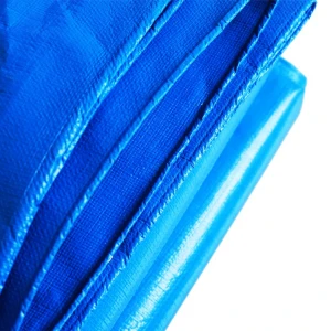 100% Raw Material Orange And Blue Waterproof Pe Tarpaulin waterproof tarpaulin fabric