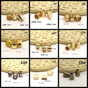 1000pcs/pack High Quality Small Gold Metal String Cord Ends Stopper For Swimwear