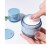 Import 10ml 20ml 30ml Blue Plastic Cream Jars with Blue Lids from China