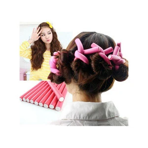 10pcs Sponge Hair Curler Magic Air Hair Roller Soft Foam Bendy Twist Rods Styling Stick Tool Hair Accessory NC0217
