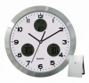 12 Inch Aluminum Weather Station Wall Clock