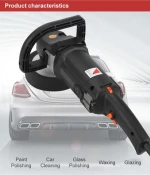 1200W 220V Adjustable Speed Car polishing machine Electric Cars Polisher Waxing Machine Automobile Furniture Polishing