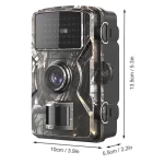 12MP 1080P Wildlife Hunting Trail Camera Motion Activated Camera IP66 Waterproof PIR 15M Night Vision Hunt Scouting Camera