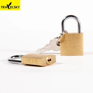 13000BR01 High Quality simple brass pad key lock with 3 keys