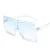 Import 16009 Wholesale Latest Fashion Vintage Plastic Big Frame Square Sunglasses For Women from China