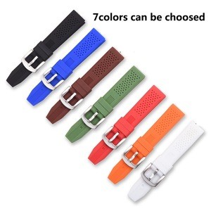 16mm 18mm 20mm 22mm 24mm Silicone Rubber Watch band with OEM design