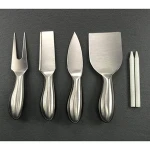 16" x 12"  Large Slate Cheese Board and 4 pcs Stainless Steel Cheese Knives Set