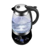 1.7L Amazon kitchen appliance electric glass kettle with thermometer electric tea kettle tray set made in China