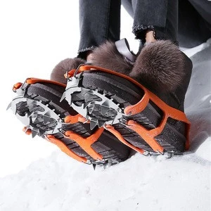 18 Teeth Crampons For Shoes Snow Climbing Anti-Slip Shoe Covers