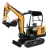 Import 2000kg Hydraulic Digger Machine Mini Agricultural Excavator for sale from China