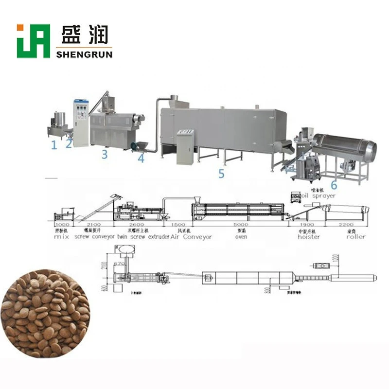 200kg/h  Dry Dog Food Production Line machine to make animal food make fish food pellets