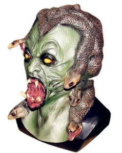 2015 Hot Selling Huizhou Realistic latex Horror halloween costume for Horror Medusa Mask