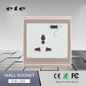 2015 New Design Zigbee smart home application switch socket with energy comsumption management