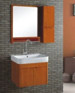 2015 Wall Mounted Makeup Bathroom Cabinet Vanity solid wood antique bathroom vanity cabinet with mirror