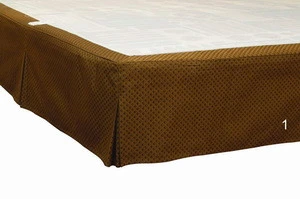 2017 Wholesale Customized High Quality 5 Star Hotel Jacquard Bed Skirt