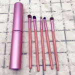 2018 Hot Selling Beauty Tools 5pcs Pink Travel Makeup Brush Kit Eyeshadow Eyeliner Brush