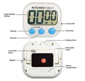 2018 Kitchen digital timer hot sale Amazon kitchen countdown timer