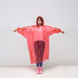 2020 China Supplier Transparent High Quality Adult Transparent Rain Poncho Disposable Raincoat Waterproof