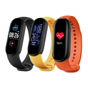 2020 global mi band 5 smart watch blood pressure heart rate pedometer waterproof smart watch band m5