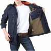 2020 High Quality Custom Windproof Mens Long Warm Winter Coat Parka Overcoat Jacket With Removable Hooded