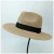 Import 2020 High Quality  Woven Summer wide brim plain beach hat women panama fedora handmade Paper straw hat from China