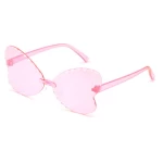 2020 New Arrivals Wholesale Fashion Butterfly Kids Girls Shades Sunglasses Custom Logo Anti Uv