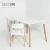 Import 2020 New Design Custom Nordic Style Modern Coffee Restaurant Beech Wood legs MDF Table Top Rectangle Dining Table and Chair Set from China
