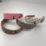 2020 New Designer Headband Famous Brand Leather PU Mickey and Minnie Hair Accessories