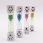 2020 Special unique tooth shape stand up hourglass sand dental timer for children brushing