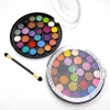 Glitter Round High Pigment, Neon Eyeshadow Palette, Colorful Magnetic Chrome Eye Shadow Palettes