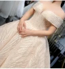 2021 Fashion Elegant Off Shoulder  Wedding Bride Gown Sweetheart  Sleeves High Quality Lace bling Wedding Dresses