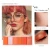 Import 2021 Hot Selling 3 in 1 Blush Eyeshadow Highlight Gloss Horizontal Silkworm Eyeshadow Blush Set from China