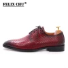 2021 New Pink Derby Shoes Snake Grain Cow Leather With Strap Men Dress Shoes