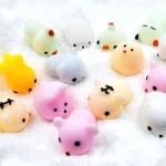 2021 New Style Anti Stress Toys Slow Rising Mochi Kawaii Mini Animal Model Squishy Toy