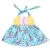 Import 2022 New design summer girls dress flower printing baby milk silk sleeveless dress wholesale from China