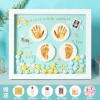 2023 NewBaby Hand Foot print Makers Newborn Baby Souvenirs Gifts Babys hand and foot photo frame