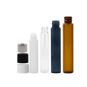 22X120mm, 22X115mm Pre Glass Vial Slim Glass Bottles with Airtight Smell Proof Child Resistant Cap