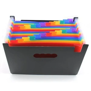 24 rainbow organ file A4  Expanding Files Folder Portable Accordion File Folder
