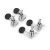 2R 2L Closed Aluminum Alloy Machine Heads String Tuning Key Pegs Tuners for Ukulele