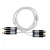 Import 2RCA male to 2RCA female  HIFI cable  viedio  car audio   speakers dvd tv wire from China
