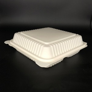 Buy 3 Compartment Food Containers Corn Starch Biodegradable Fast Food ...