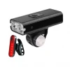 3 in 1 functional 1200lm 2xXML usb rechargeable led bicycle light set