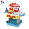 3 in 1 suitcase toy doctor & hamburger shop plastic pretend play toys for kids HC425285
