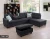 Import 3-Pieces Sectional Sofa Set with build-in coffee table, Ottoman and 2 Square Pillows,  Right Facing Chaises (B version) from USA