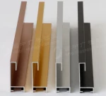 35mm frame wall mounted bedroom picture photo mirror frame extrusion aluminium profile brush gold silver black color customized