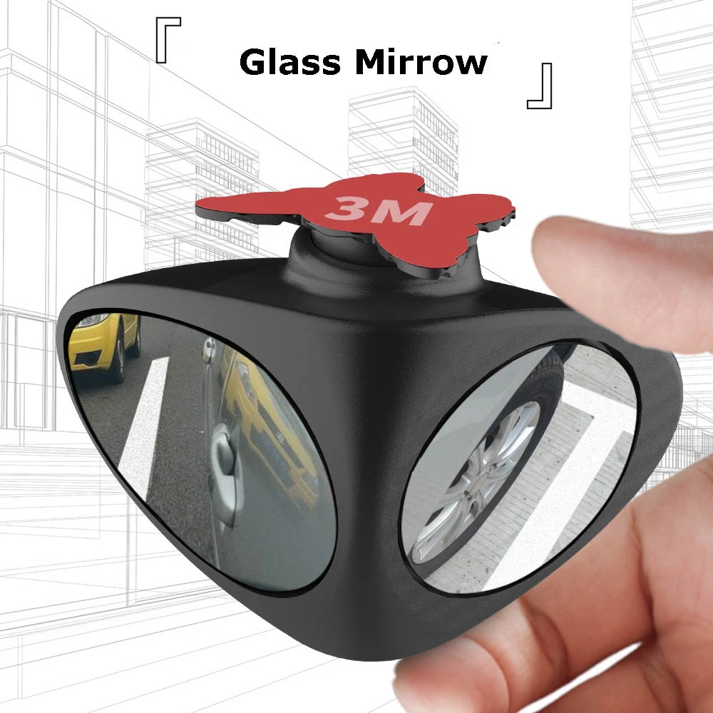 360 degree turn 2 side convex blind spot automatic mirror external visual safety mirror visual blind area mirror Car accessories